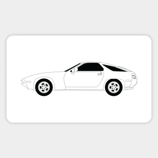 928 S Black outline Magnet